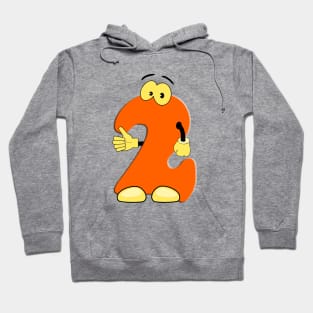 Number 2 Smiley Monogram Face Emoji Shirt for Men Women Kids Hoodie